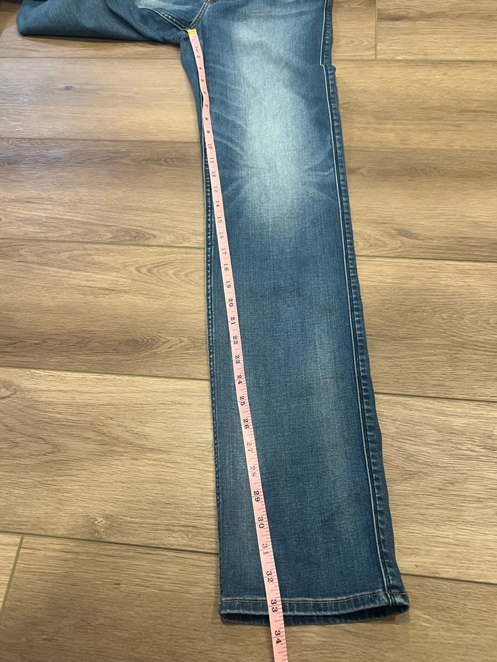 7 For All Mankind B(air) Kimmie Straight Leg Jeans Size 28 Wiskering Detail - Picture 4 of 14